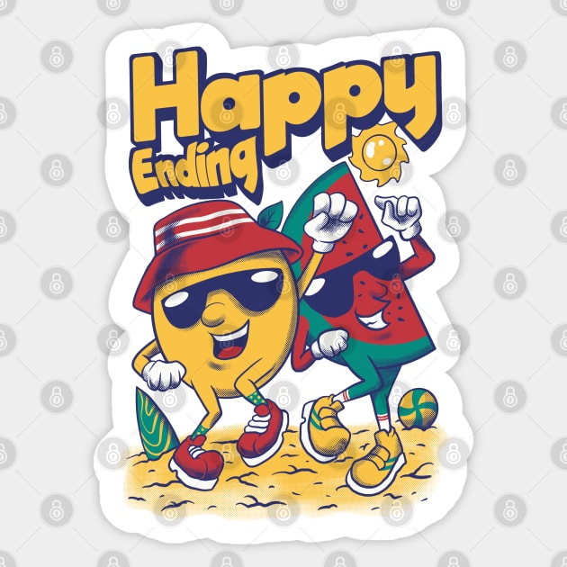 happy ending Sticker by spoilerinc